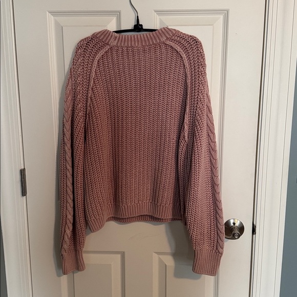 FREE PEOPLE Frankie Cable Sweater /
Misty Rose - Picture 9 of 9